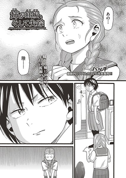 姉が妊娠、そして失踪